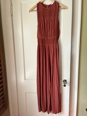 Polka Dot Rust jumpsuit